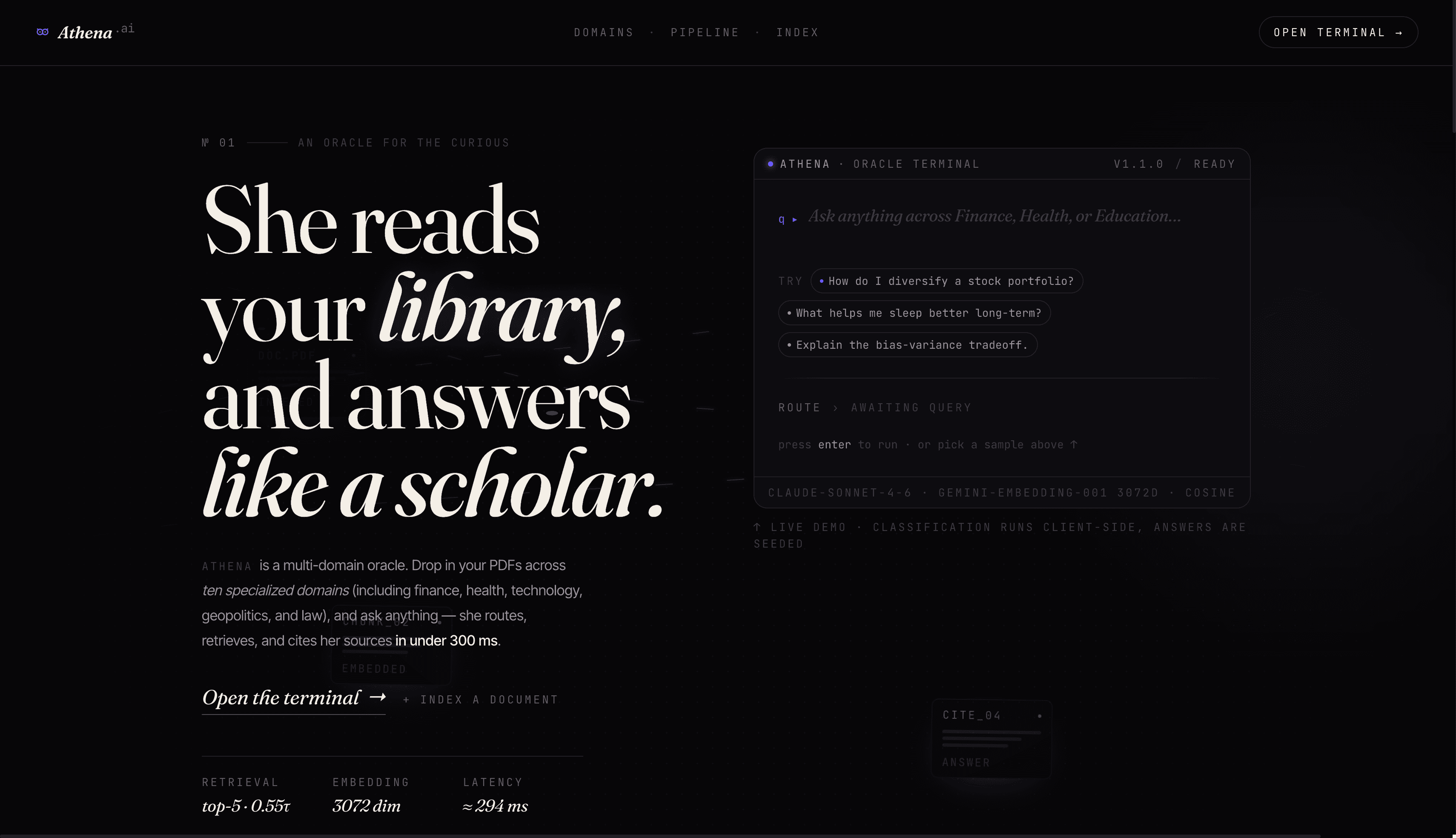 Athena.ai project screenshot